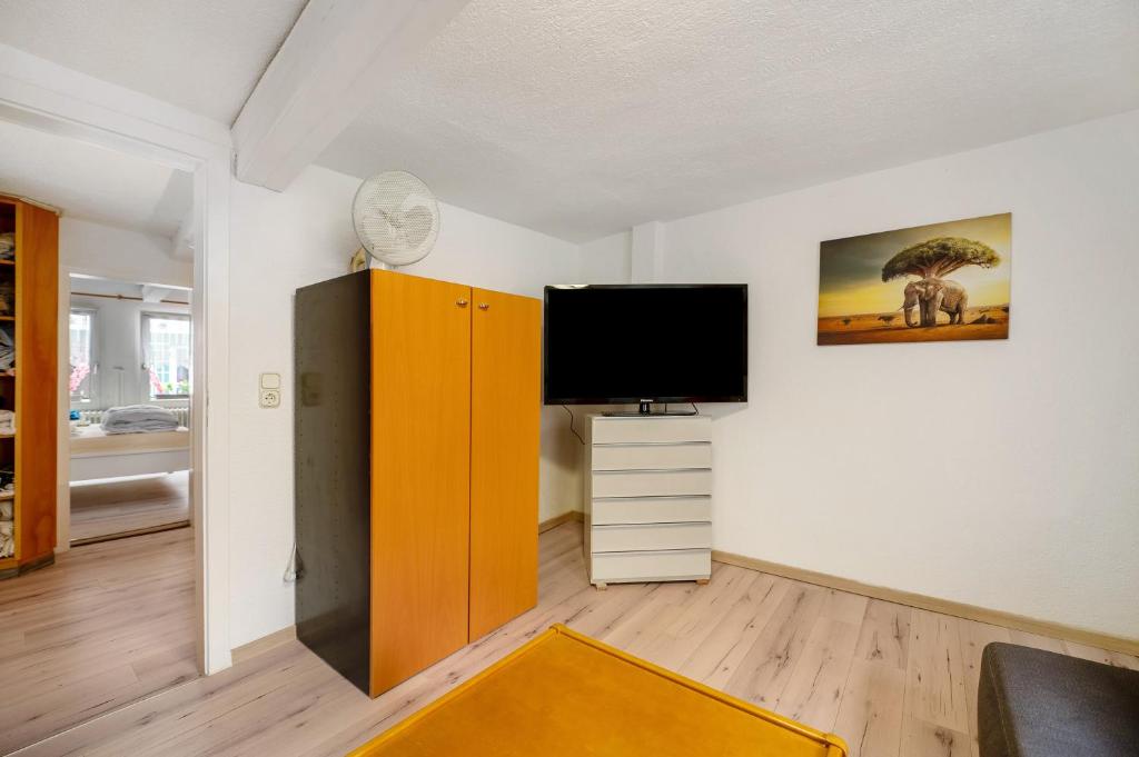 TV a/nebo společenská místnost v ubytování Ferienhaus bei Reichsburg Cochem