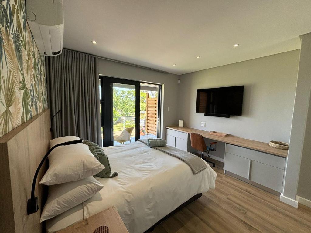 Postel nebo postele na pokoji v ubytování Swanemeer Apartments