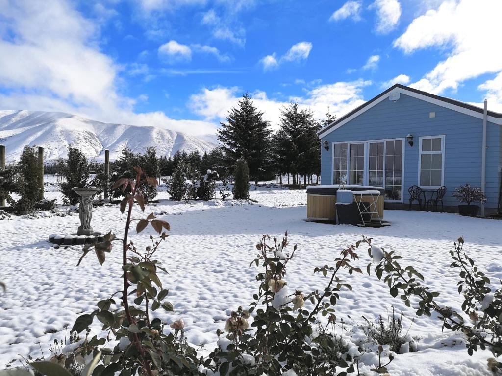 Kahurangi Cottage Twizel v zimě