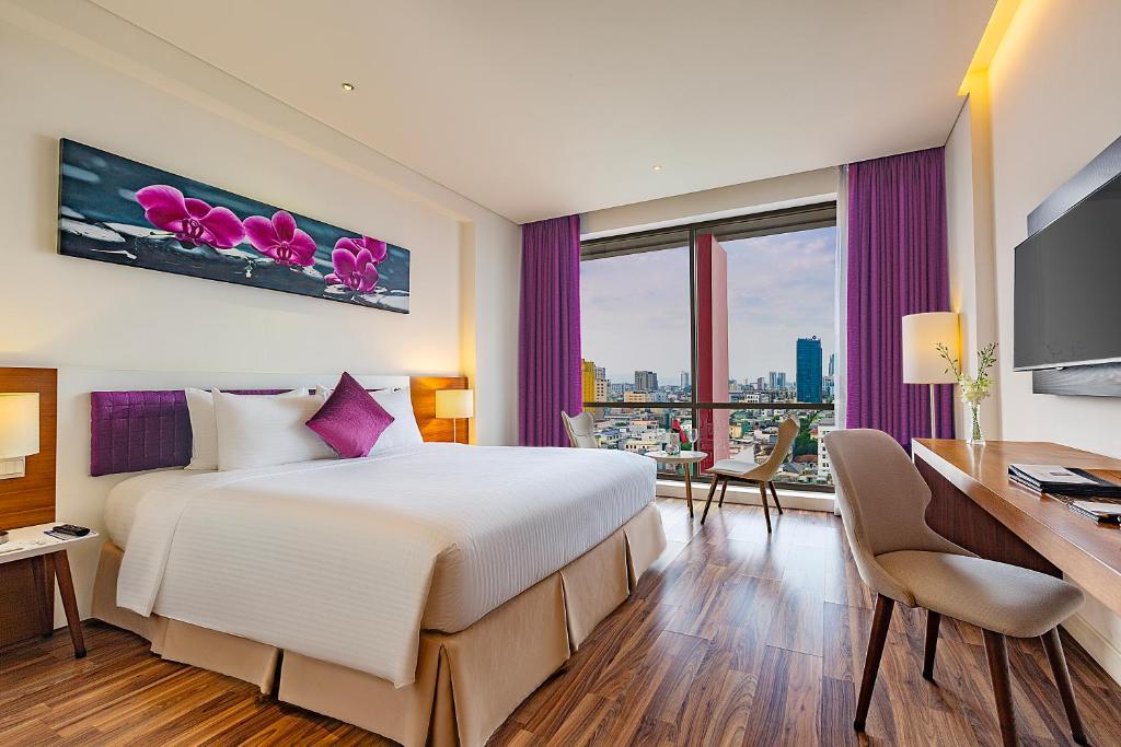 TV a/nebo společenská místnost v ubytování Vanda Hotel