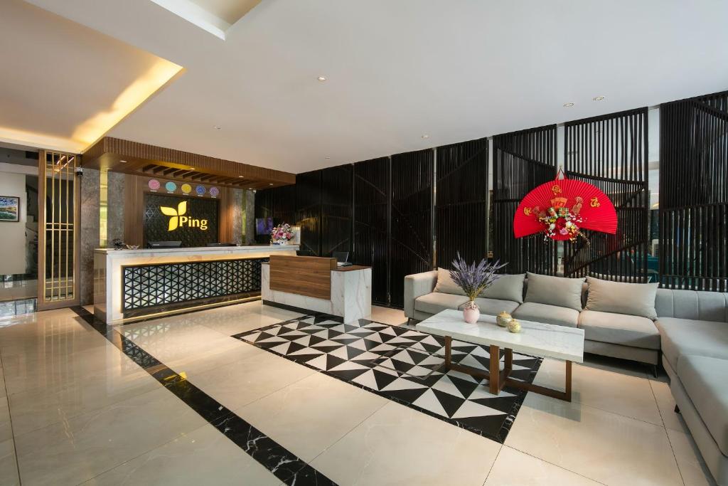 Posezení v ubytování Hanoi Ping Luxury Hotel