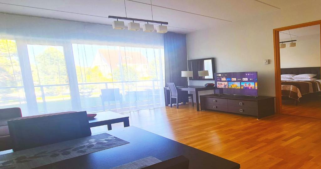 TV a/nebo společenská místnost v ubytování Seedri Residence