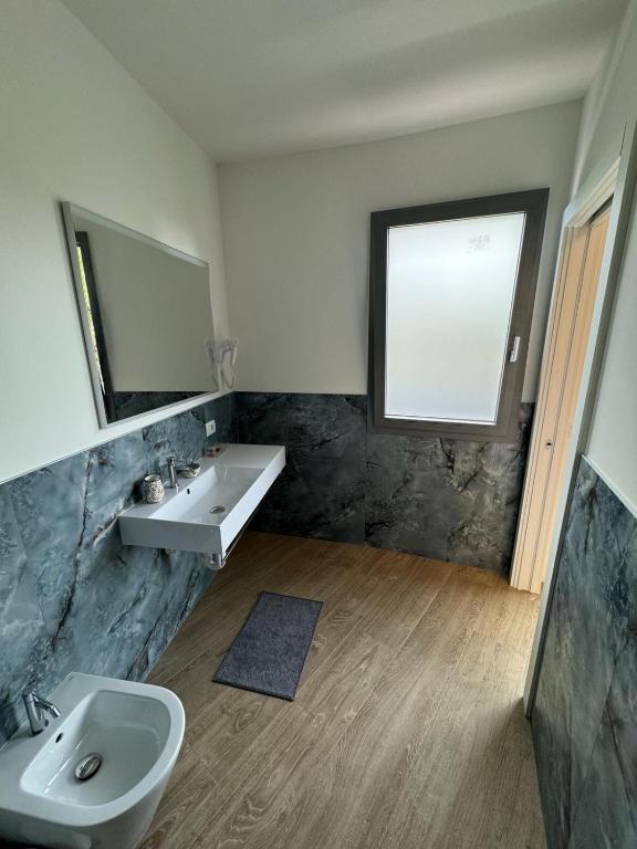 Koupelna v ubytování Hotel Franz
