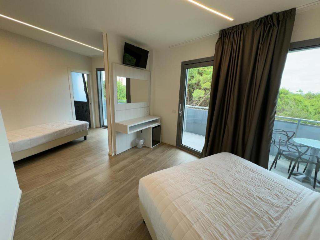 Postel nebo postele na pokoji v ubytování Hotel Franz