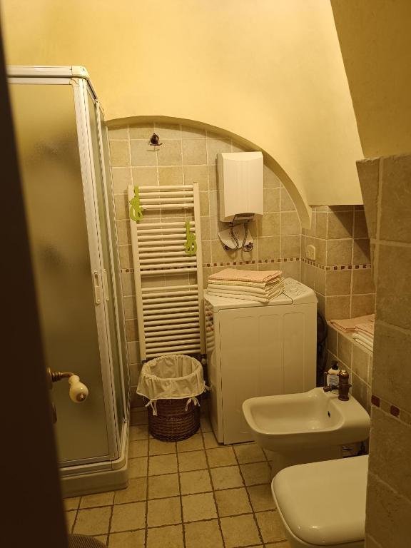 Kúpeľňa v ubytovaní Trullo Galeotto