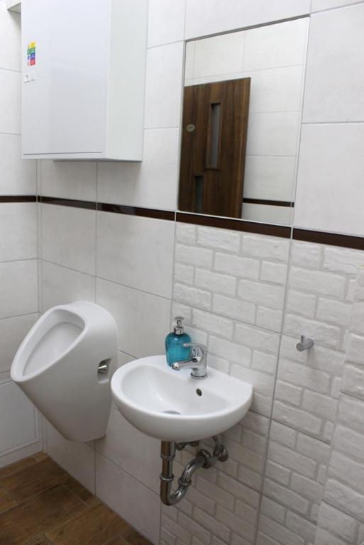 Koupelna v ubytování Apartmán Stummerova