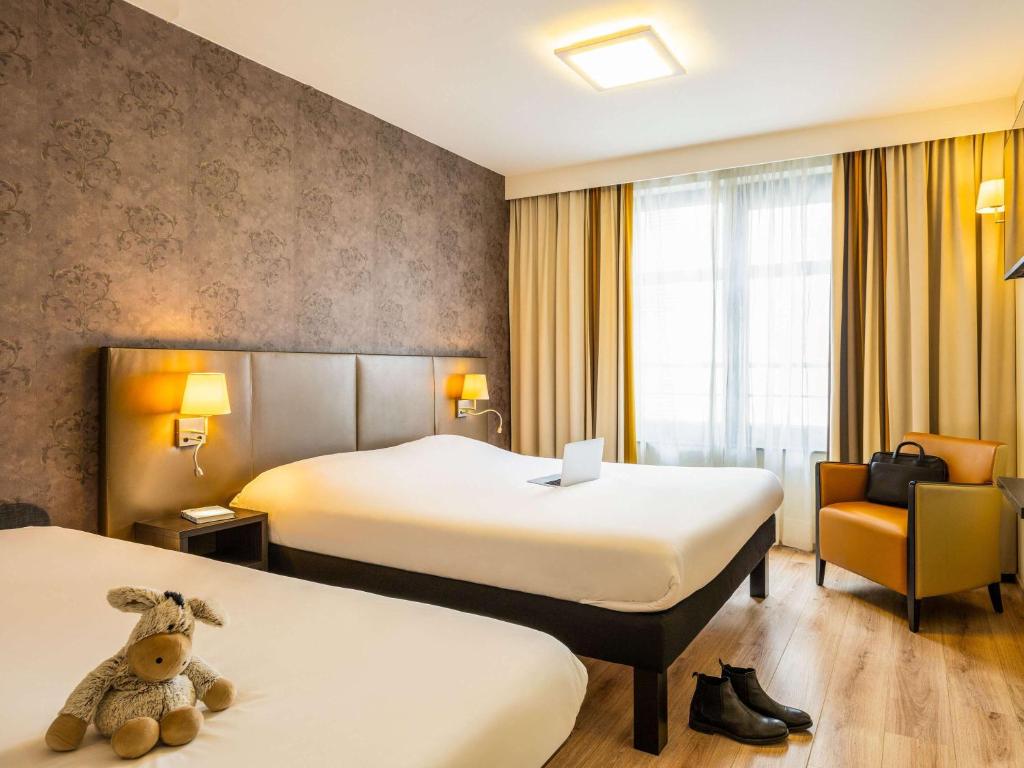 Postel nebo postele na pokoji v ubytování ibis Styles Hotel Brussels Centre Stéphanie