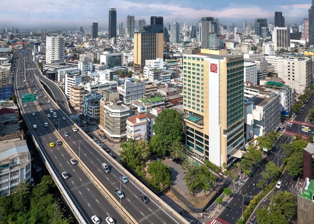 Vedere generală la Bangkok sau o vedere a orașului de la acest hotel