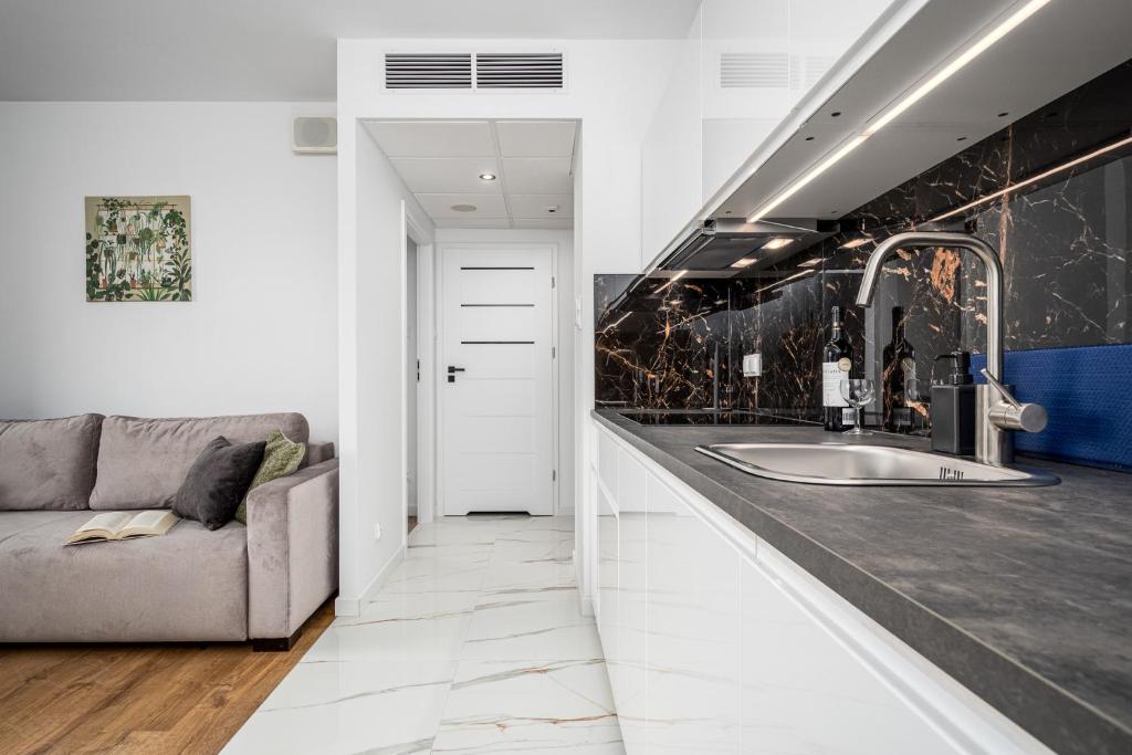 Posezení v ubytování Warsaw Modern Stay