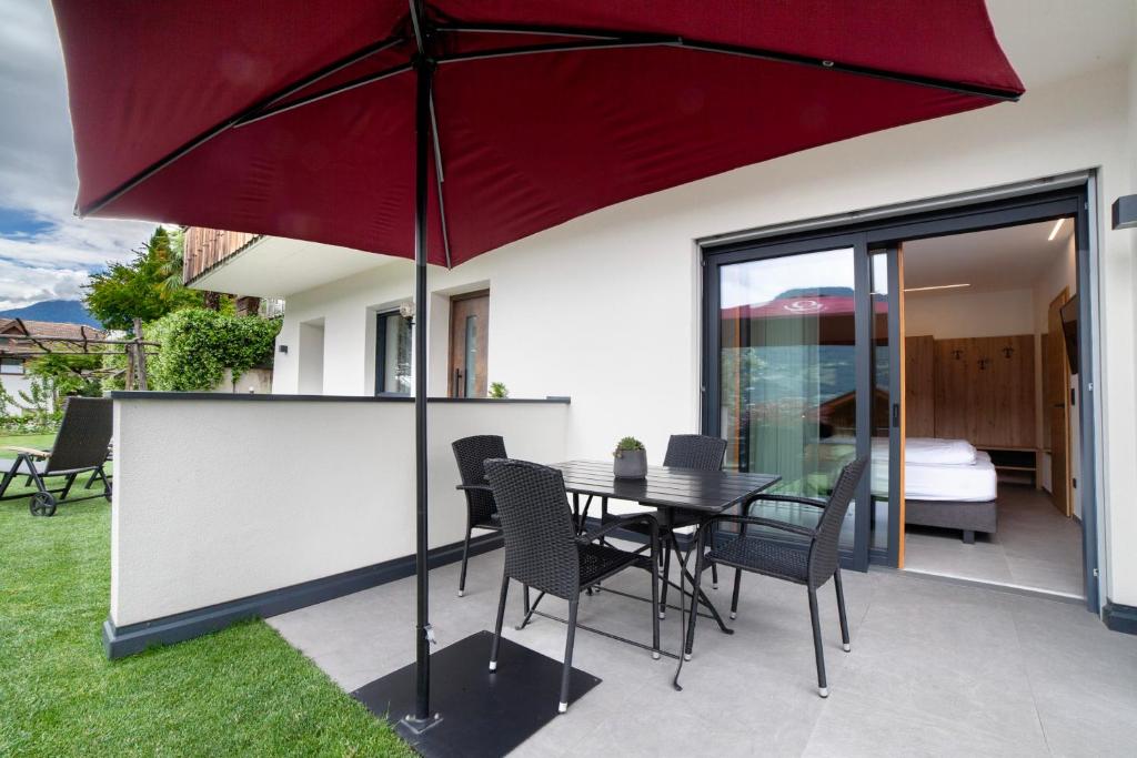 Patio nebo venkovní prostory v ubytování Haus Nummer 9