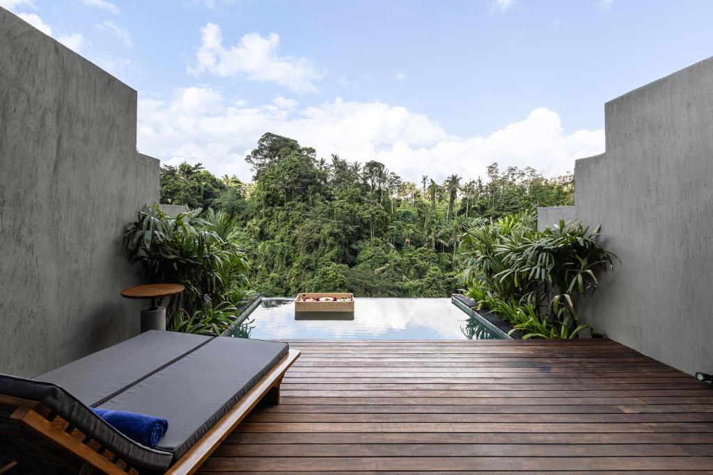 Zahrada ubytování The Clifton Ubud Valley Villas