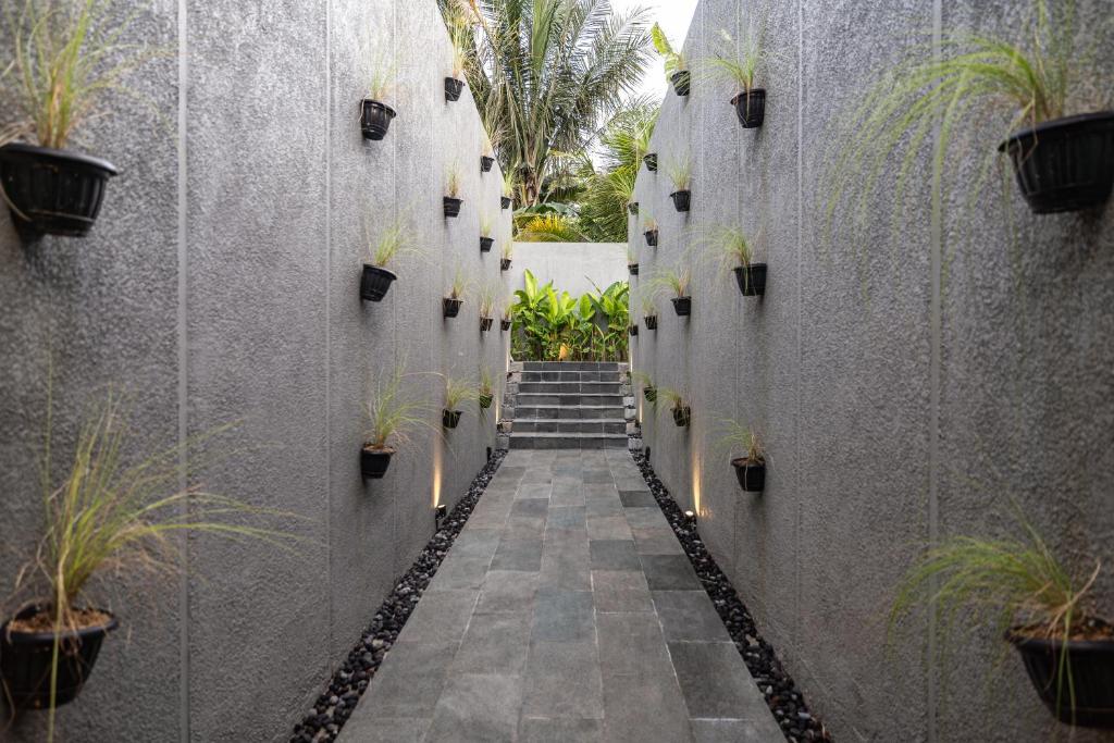 Zahrada ubytování The Clifton Ubud Valley Villas