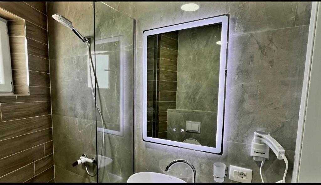 Koupelna v ubytování Hotel DEMOLI