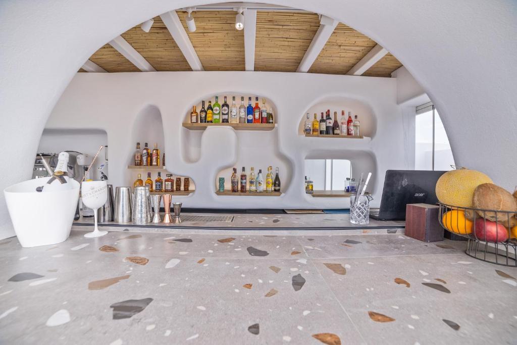 Joogid majutusasutuses Naxos Cave Suites