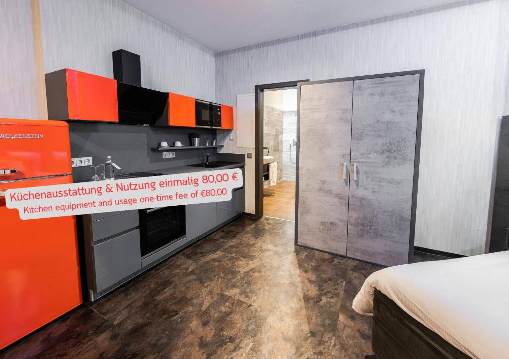 Kuchyň nebo kuchyňský kout v ubytování premium by GS Hotel