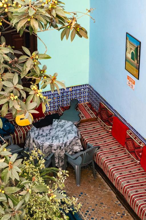 Posezení v ubytování Auberge De Jeunesse
