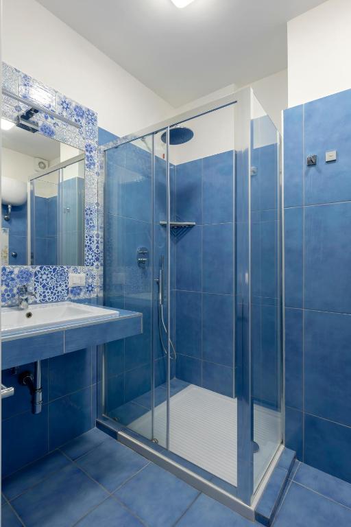 Koupelna v ubytování Napolit'amo Hotel Medina