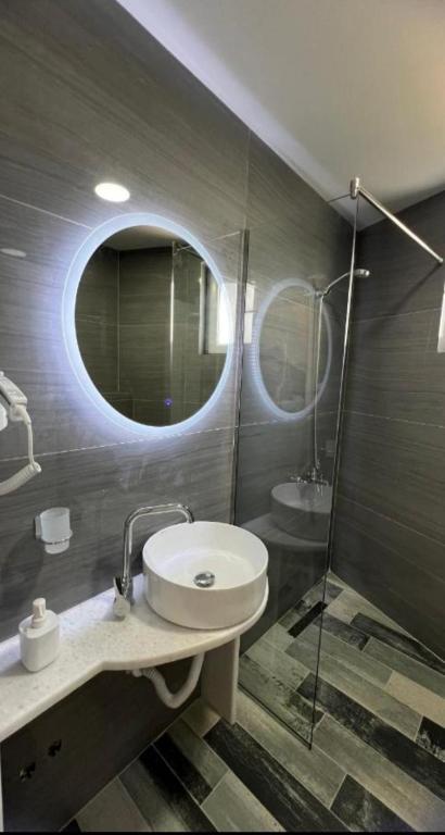 Koupelna v ubytování Hotel DEMOLI