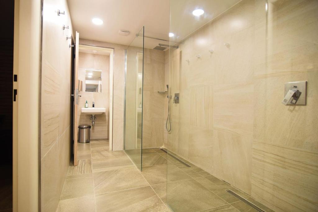Koupelna v ubytování Hotel Konšel