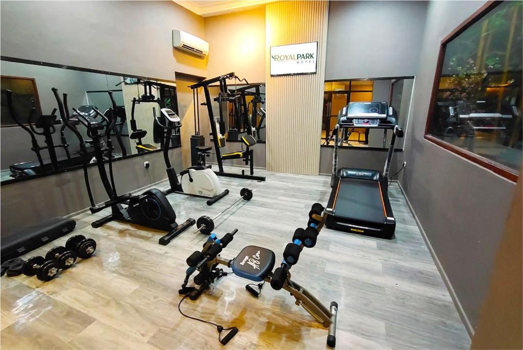 Fitness centrum a/nebo fitness zařízení v ubytování Royal Park Hotel