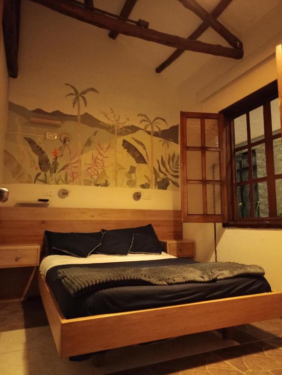 Postel nebo postele na pokoji v ubytování Usaquen Station Hostel