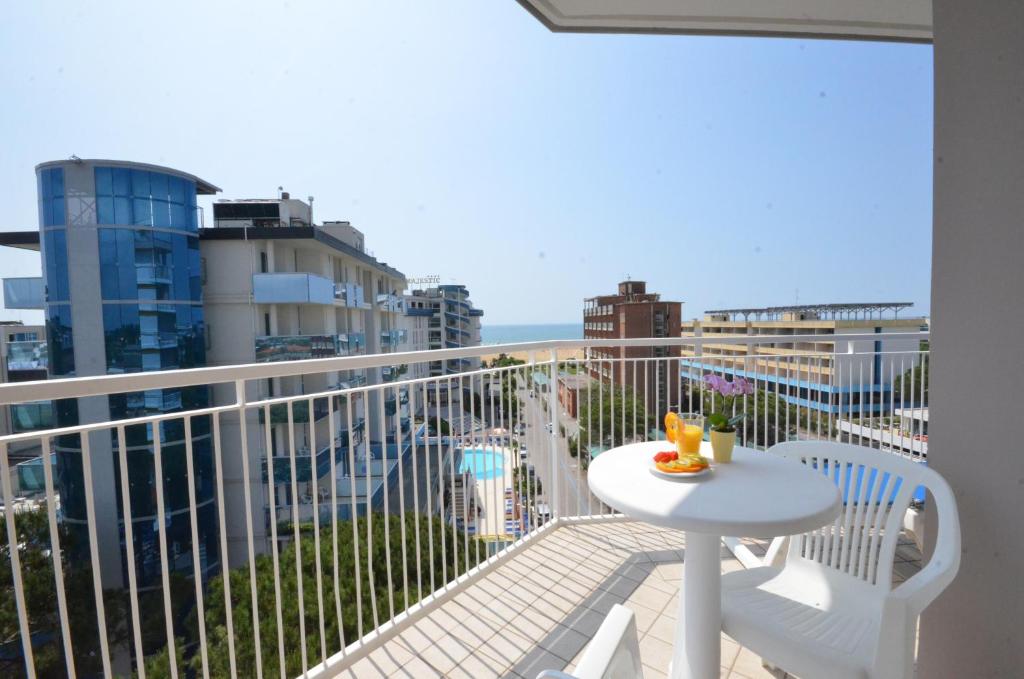 Balkon lub taras w obiekcie Hotel Luna