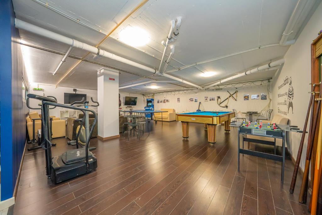 Kuchyň nebo kuchyňský kout v ubytování Hostel Supremo