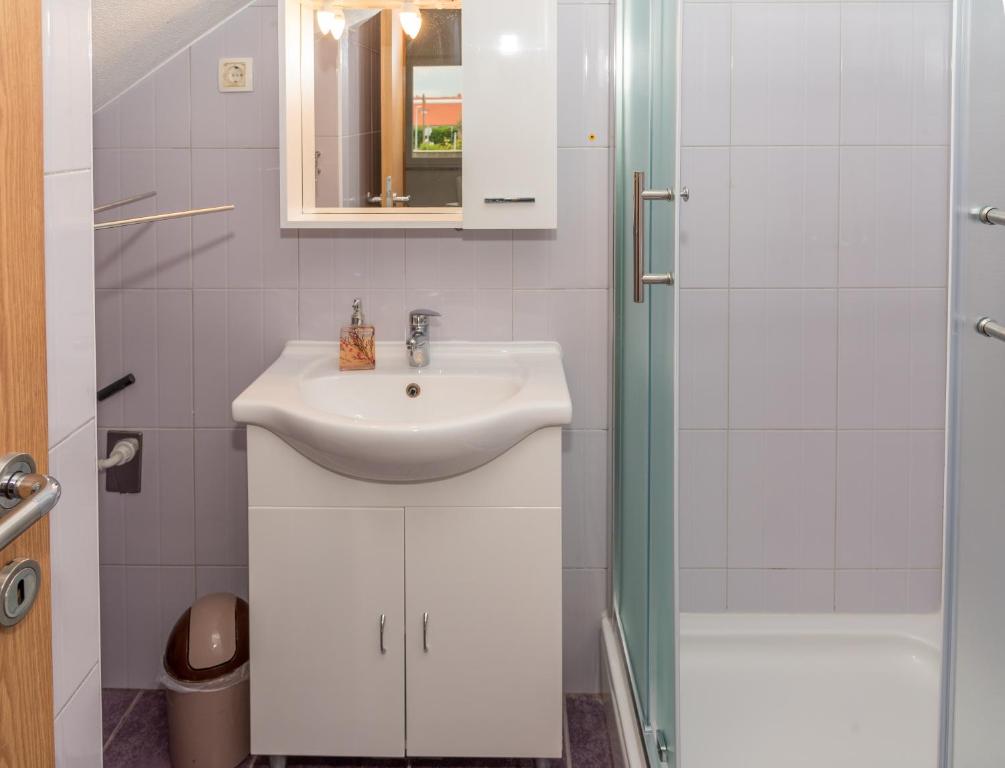 Koupelna v ubytování Studio apartment
