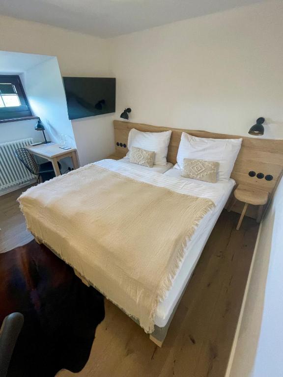 Postel nebo postele na pokoji v ubytování Penzion Kaplanka