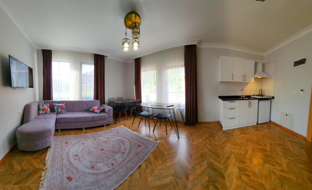 A kitchen or kitchenette at Anemo Suite