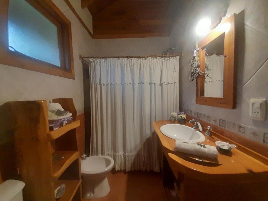 Koupelna v ubytování Tierras del Sur II