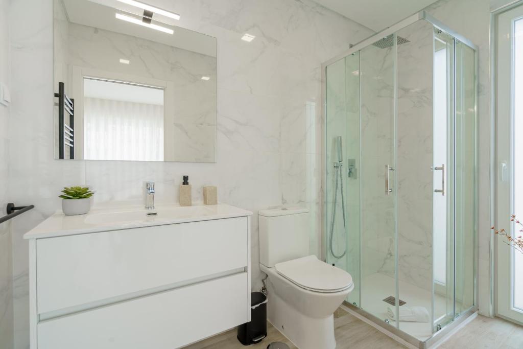 Salle de bains dans l'établissement Villa Mauricio