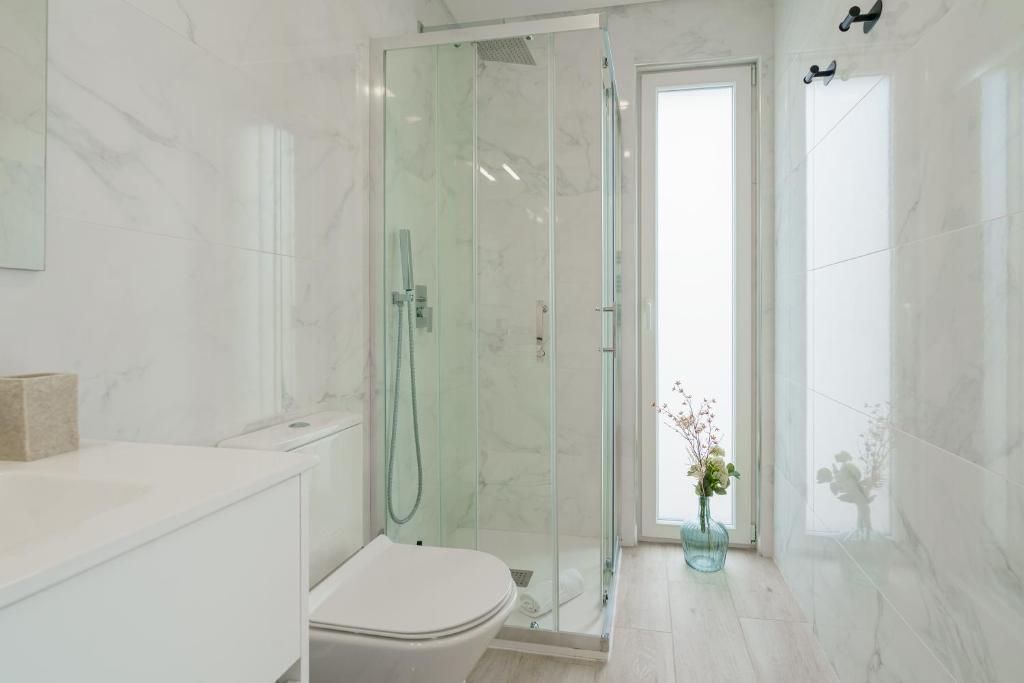 Salle de bains dans l'établissement Villa Mauricio