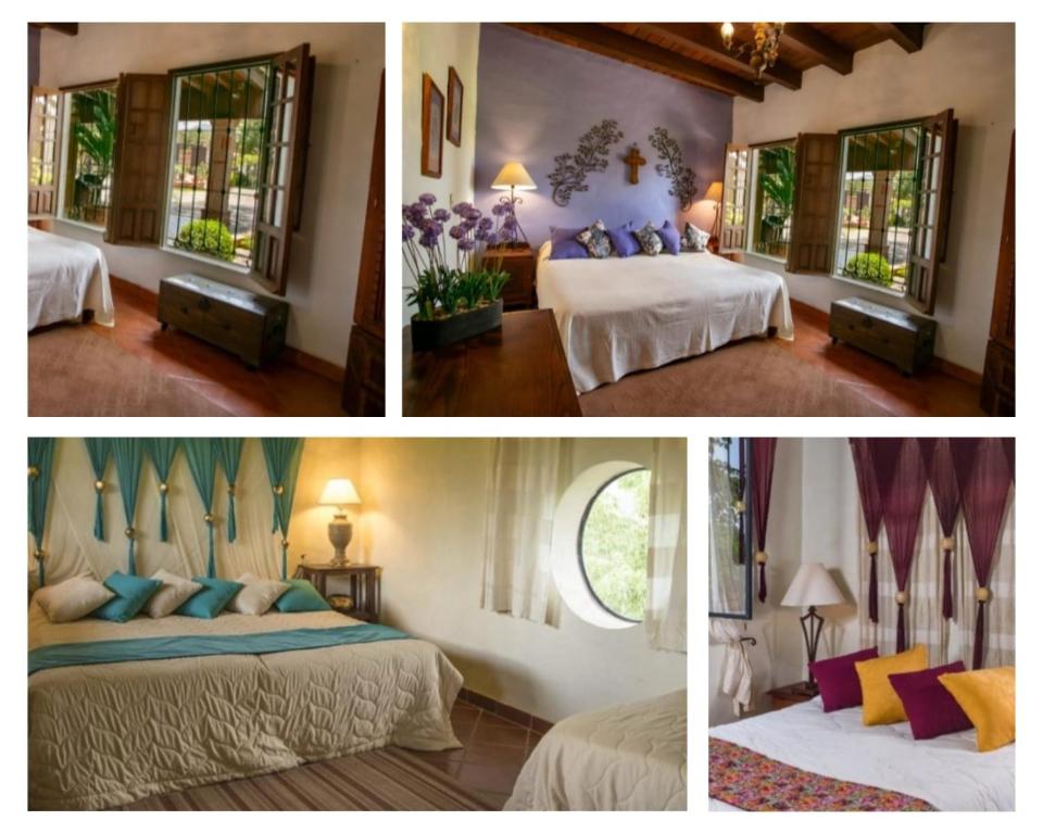 Postel nebo postele na pokoji v ubytování Hacienda La Moreda Hotel Boutique & Spa