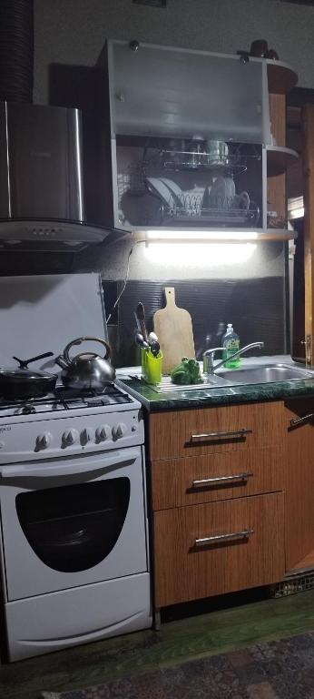 Kuchyň nebo kuchyňský kout v ubytování Guesthouse Rest