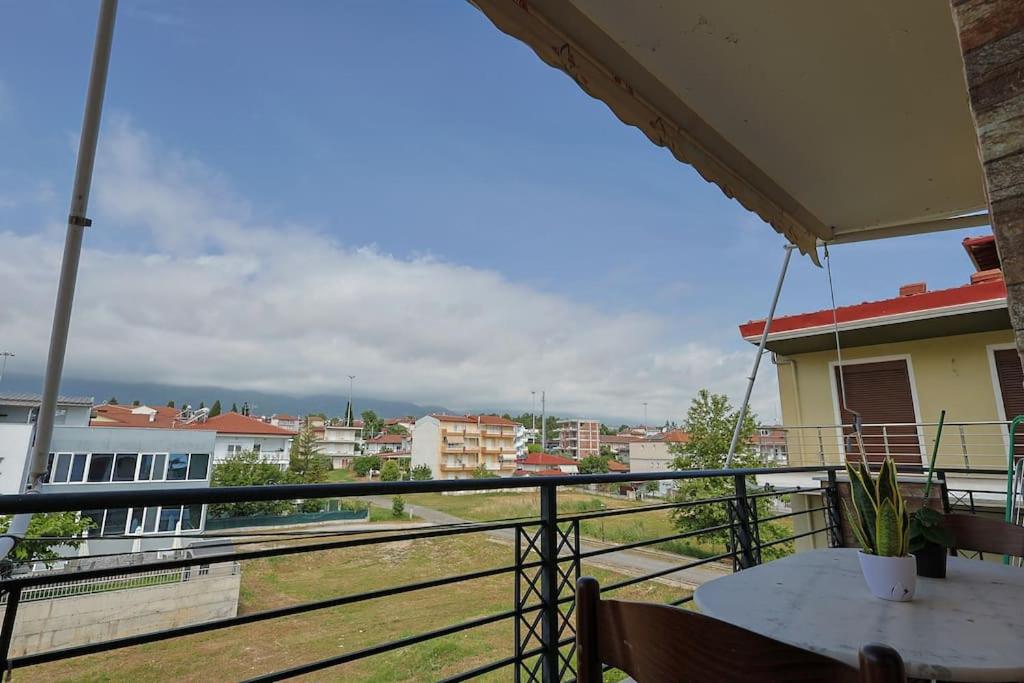 Balkón nebo terasa v ubytování Zeusplace Leptokarya Seaside Apartment
