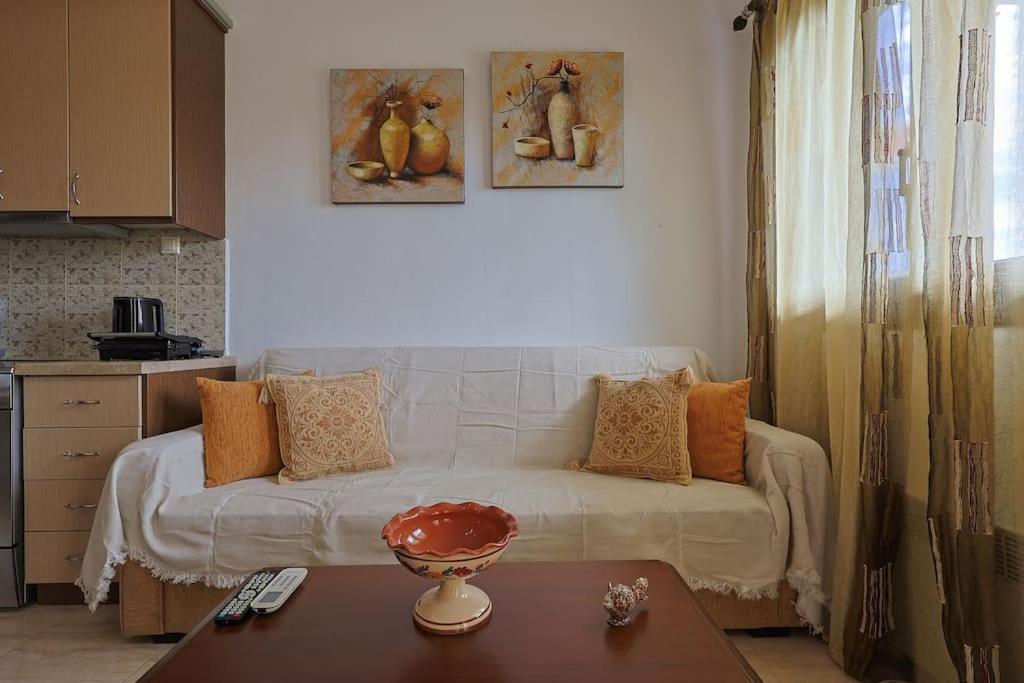 Posezení v ubytování Zeusplace Leptokarya Seaside Apartment