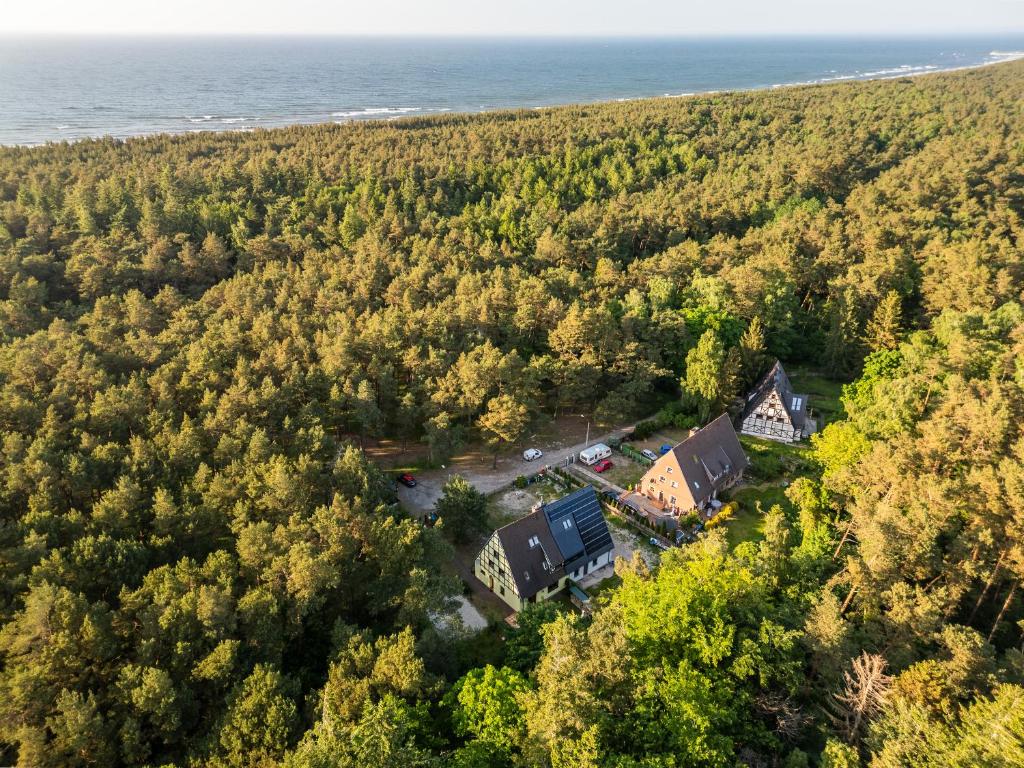 A bird's-eye view of Domek Marzeń