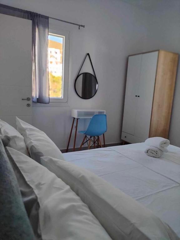 Postel nebo postele na pokoji v ubytování Papillon