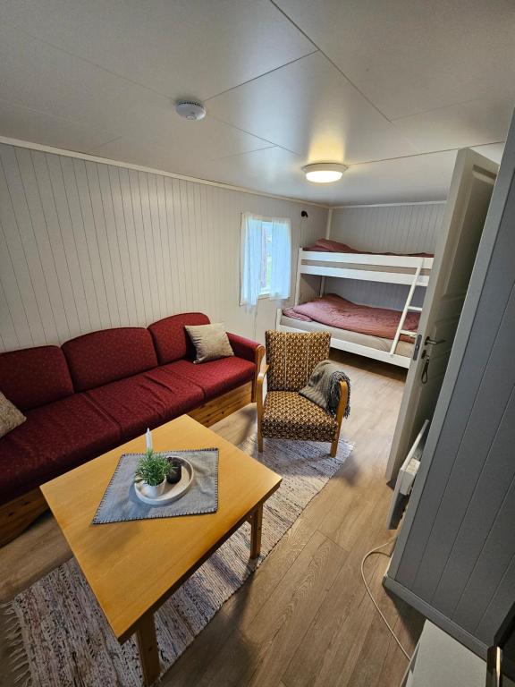 Posezení v ubytování Tørfoss Gård, Hytte utleie, Campingvogn og bobil plasser