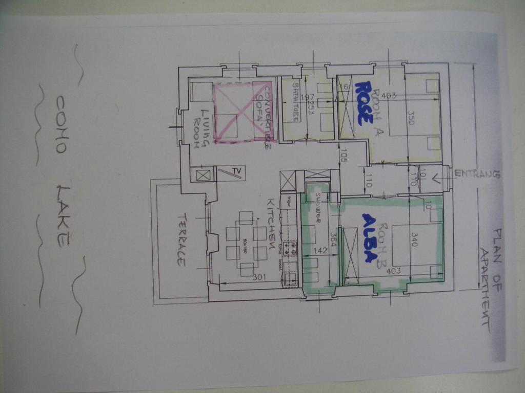 Plan piętra w obiekcie Apartment Como 54b