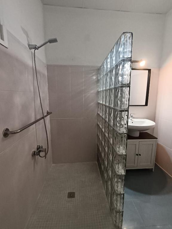 Koupelna v ubytování Casa Pili