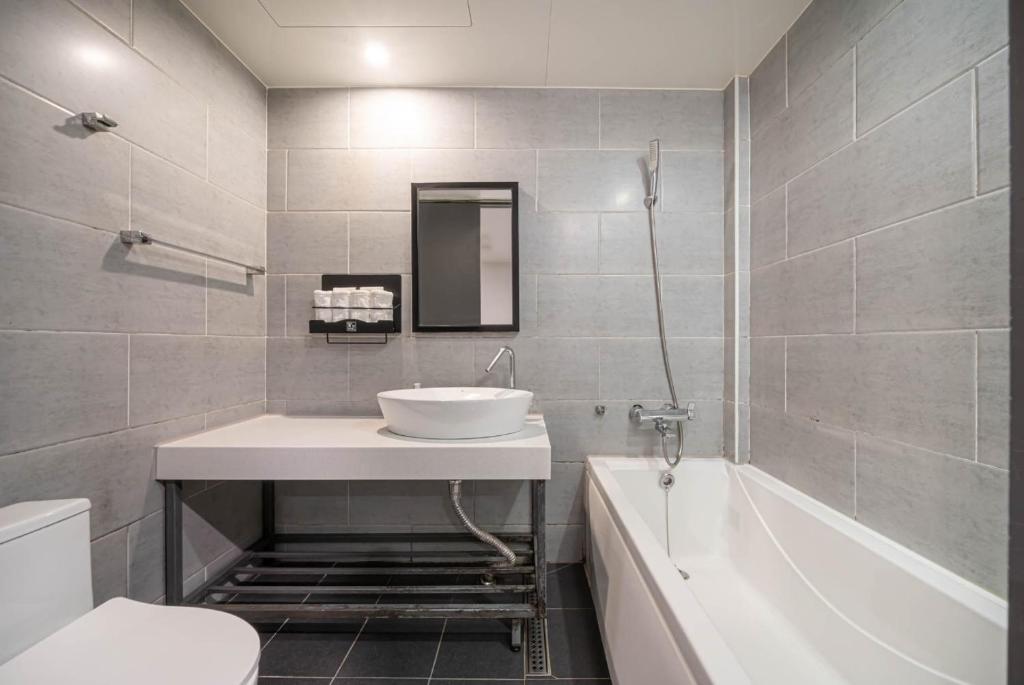 Koupelna v ubytování No 25 Hotel Gwangan
