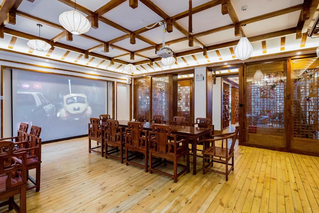 Restaurace v ubytování 一树一花客栈眷恋店