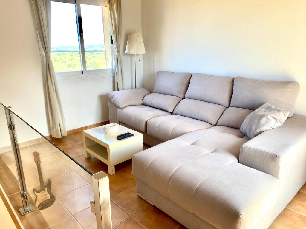 Posezení v ubytování Can Susacasa Finca en Mallorca con piscina privada