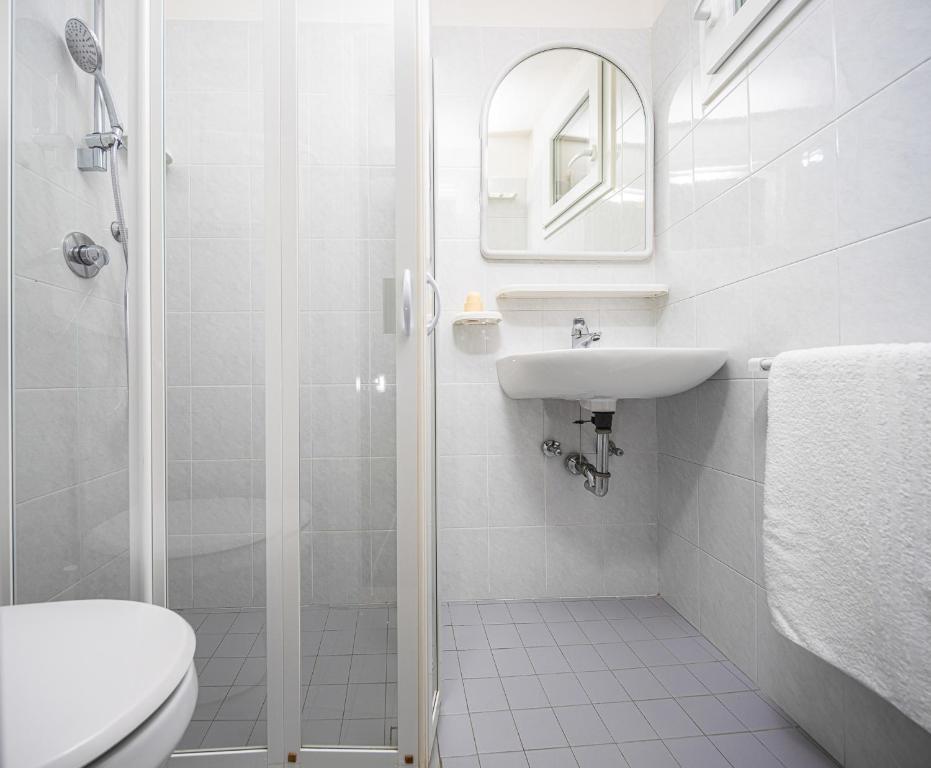 Koupelna v ubytování Hotel Gaia
