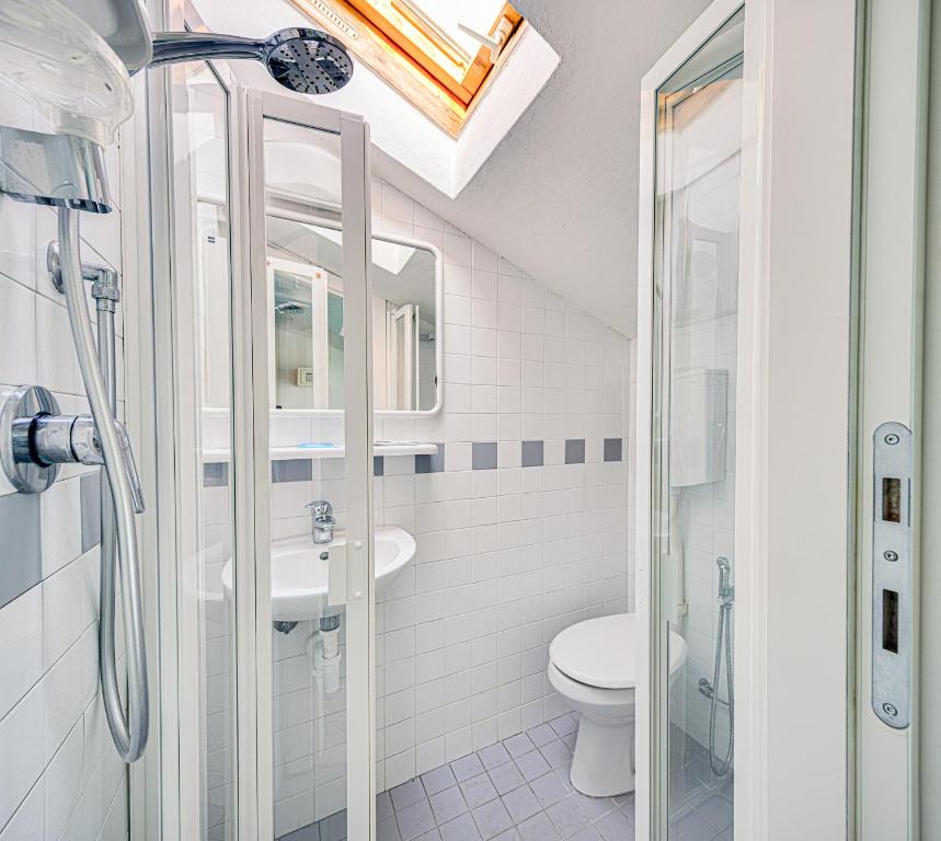 Koupelna v ubytování Hotel Gaia