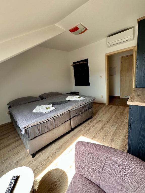 Postel nebo postele na pokoji v ubytování Penzion Piller