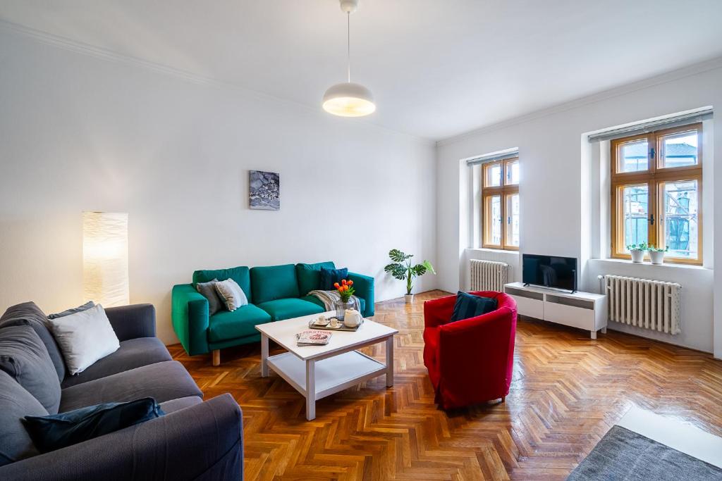 Posezení v ubytování Apartmány u Vlašského dvora