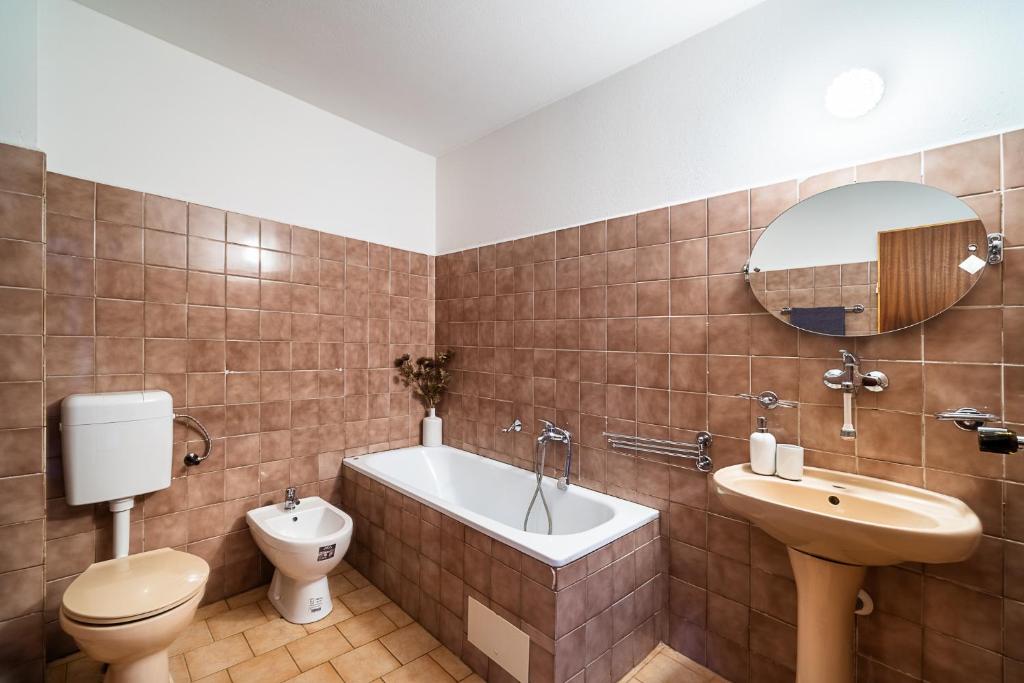 Koupelna v ubytování Apartmány u Vlašského dvora
